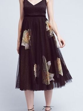 NWTs Anthropologie Moulinette Soeurs Saffron Tulle Dress